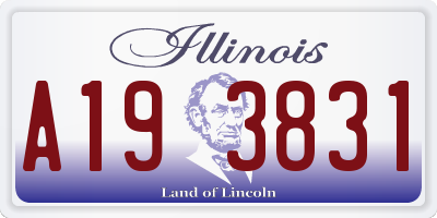 IL license plate A193831