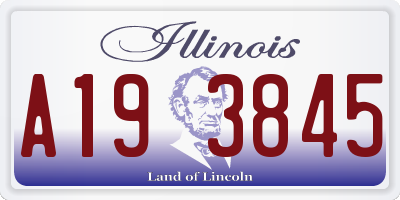 IL license plate A193845