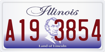 IL license plate A193854