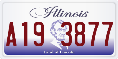 IL license plate A193877