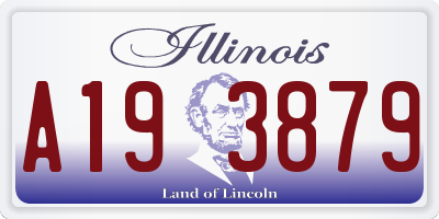IL license plate A193879