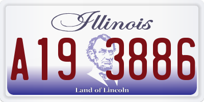 IL license plate A193886