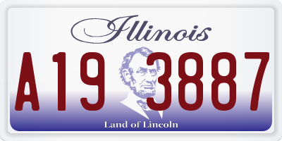 IL license plate A193887