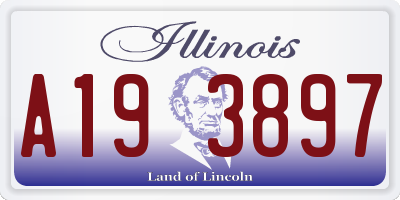 IL license plate A193897