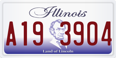 IL license plate A193904