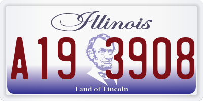 IL license plate A193908