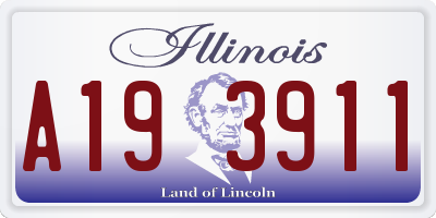 IL license plate A193911
