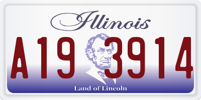 IL license plate A193914