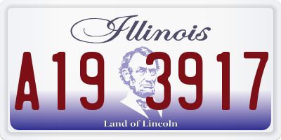 IL license plate A193917