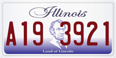 IL license plate A193921