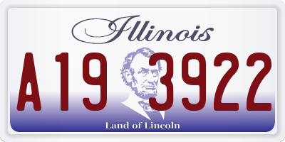 IL license plate A193922