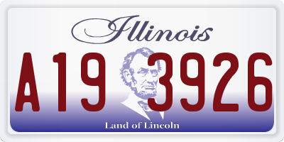 IL license plate A193926