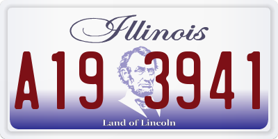 IL license plate A193941
