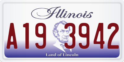 IL license plate A193942