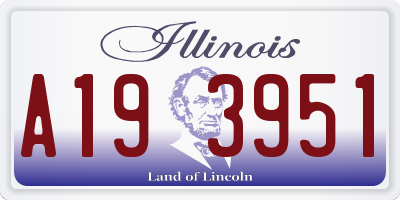 IL license plate A193951