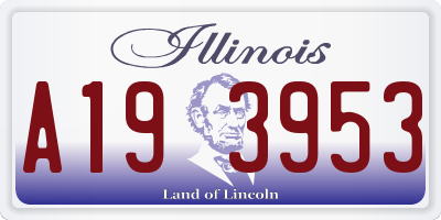 IL license plate A193953