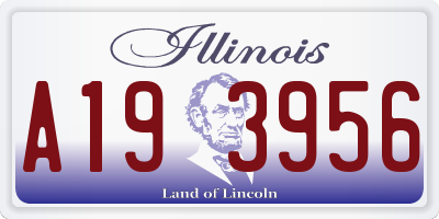 IL license plate A193956