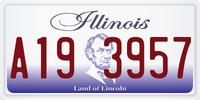 IL license plate A193957