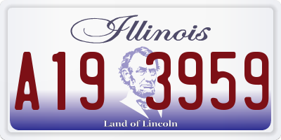 IL license plate A193959