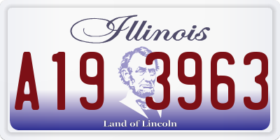 IL license plate A193963