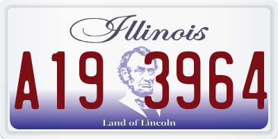 IL license plate A193964