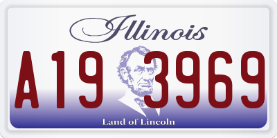 IL license plate A193969
