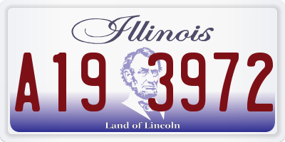 IL license plate A193972