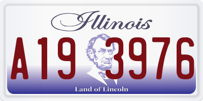 IL license plate A193976
