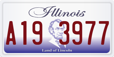 IL license plate A193977