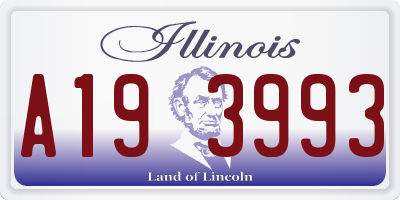 IL license plate A193993