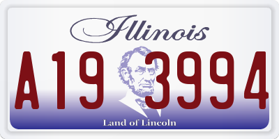 IL license plate A193994