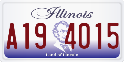 IL license plate A194015