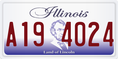 IL license plate A194024