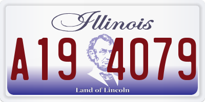 IL license plate A194079