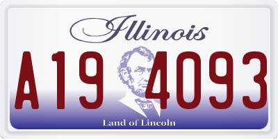 IL license plate A194093