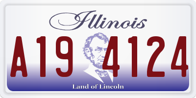 IL license plate A194124