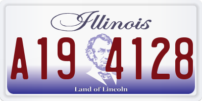 IL license plate A194128