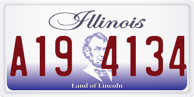 IL license plate A194134
