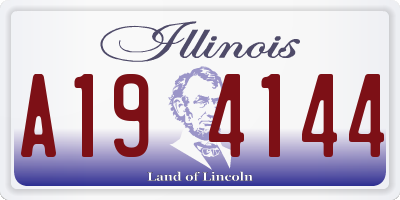 IL license plate A194144