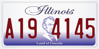IL license plate A194145
