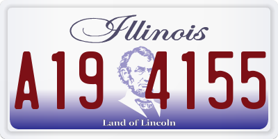 IL license plate A194155