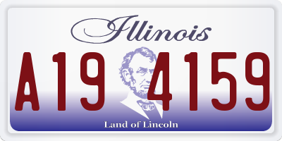 IL license plate A194159