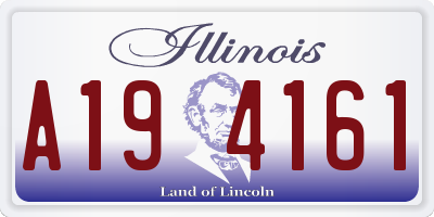 IL license plate A194161