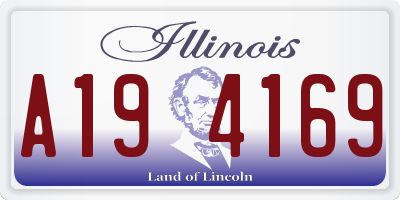 IL license plate A194169