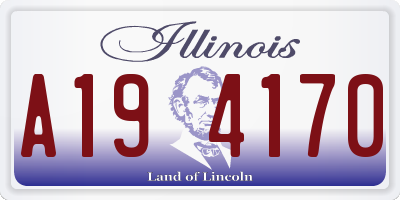 IL license plate A194170
