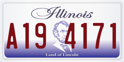 IL license plate A194171