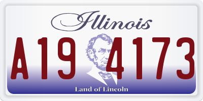 IL license plate A194173