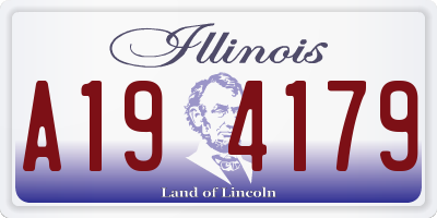 IL license plate A194179