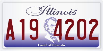 IL license plate A194202