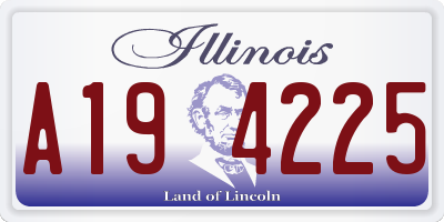 IL license plate A194225